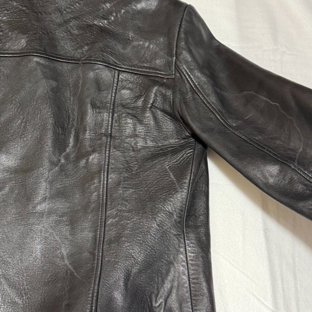 Ann Taylor 100% Leather Jacket M - Picture 4 of 7
